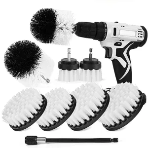 Power Scrubber Brush Attachment Set - Versatile Cleaning Kit
