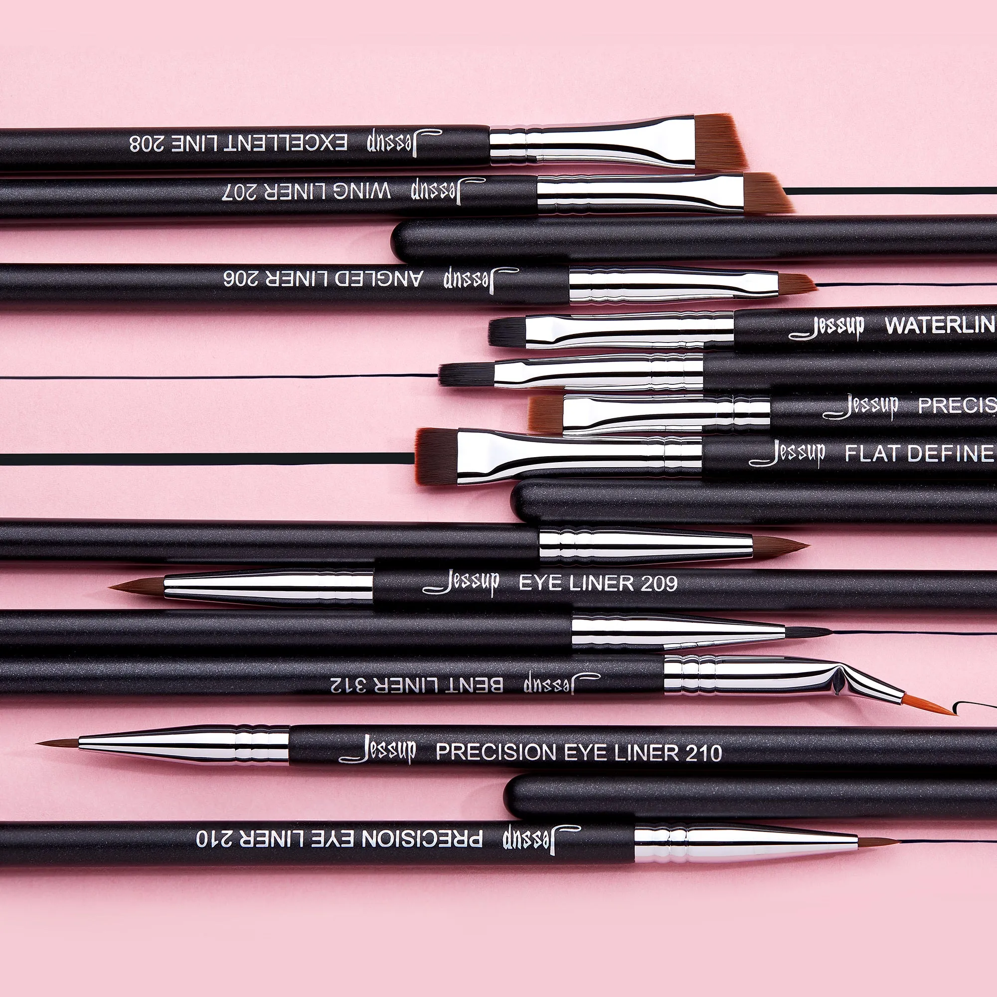 Professional Makeup Eyeliner Brush Set 11pcs T324