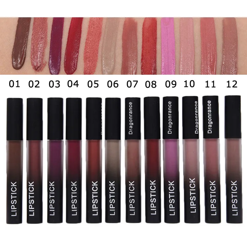 Professional Velvet Nude Lip gloss Waterproof Liquid Matte Lipstick Long lasting