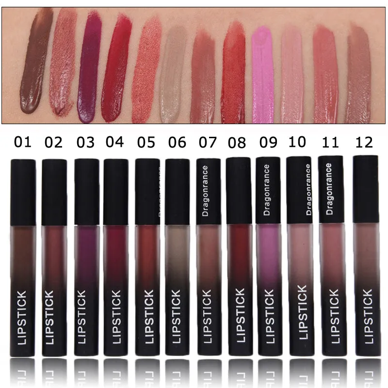 Professional Velvet Nude Lip gloss Waterproof Liquid Matte Lipstick Long lasting