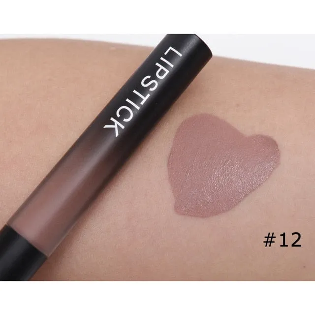 Professional Velvet Nude Lip gloss Waterproof Liquid Matte Lipstick Long lasting