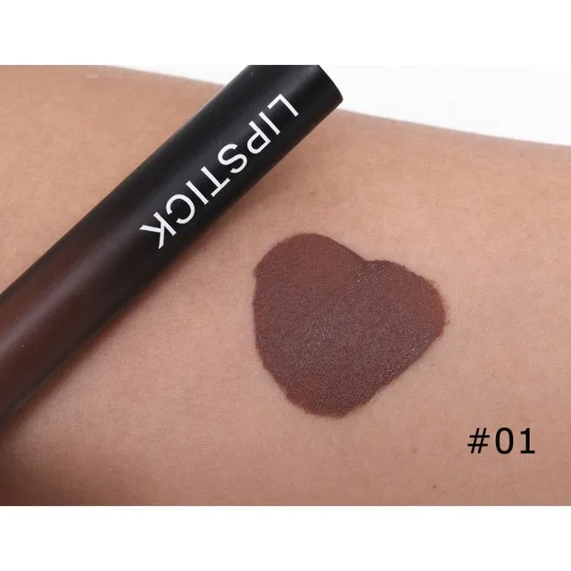 Professional Velvet Nude Lip gloss Waterproof Liquid Matte Lipstick Long lasting
