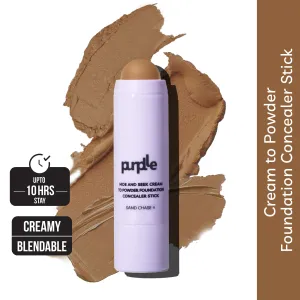 Purplle Hide and Seek Cream to Powder Foundation Concealer Stick Sand Chase 4