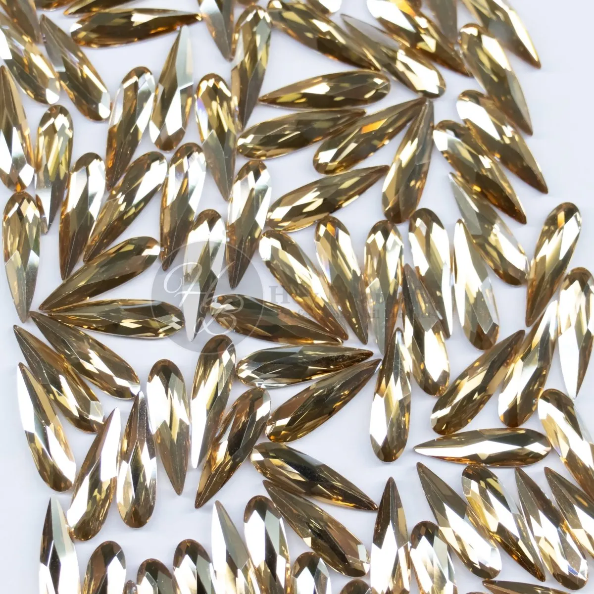Raindrop | Golden Shadow | Serinity Rhinestones Non Hotfix