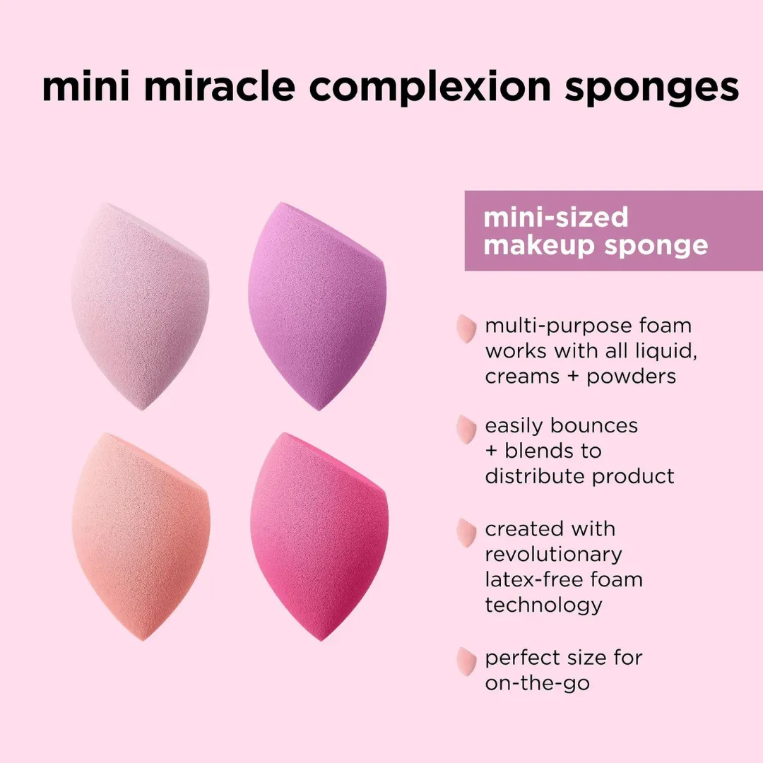 Real Techniques Mini Miracle Complexion Sponge 4-Pack