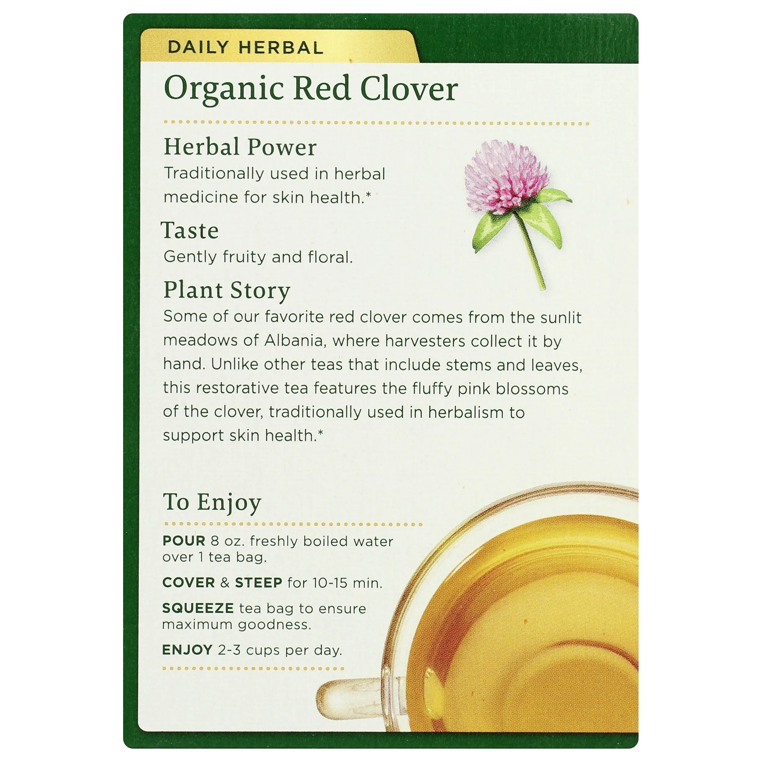 Red Clover Tea, Organic