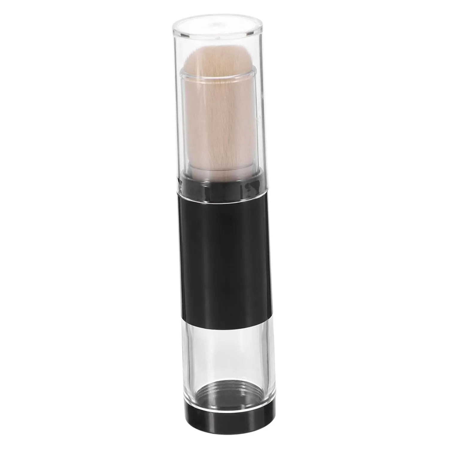 Refillable Powder Brush Integrated Design for Makeup Brush for Loose and Pressed Powder Application for Foundation and Highlighter