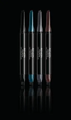 Revlon ColorStay 2-in-1 Angled Kajal Eyeliner, Waterproof Eye Makeup with Smudge Brush for Smokey Eyes, Evergreen (103), 0.01 oz