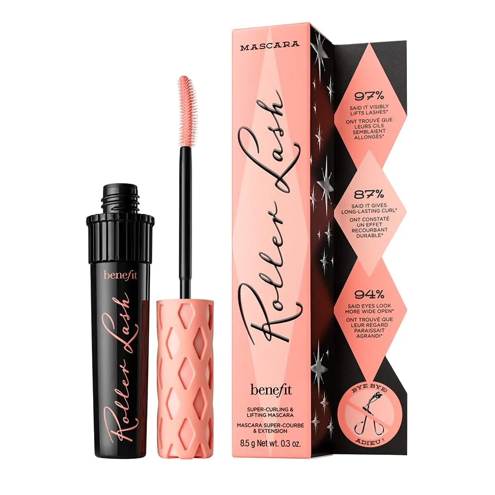 Roller lash curling mascara