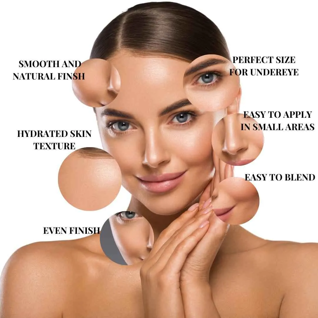 Round Large Makeup Beauty Blender Sponge – Perfect for Smooth Foundation, Cream & Powder Application