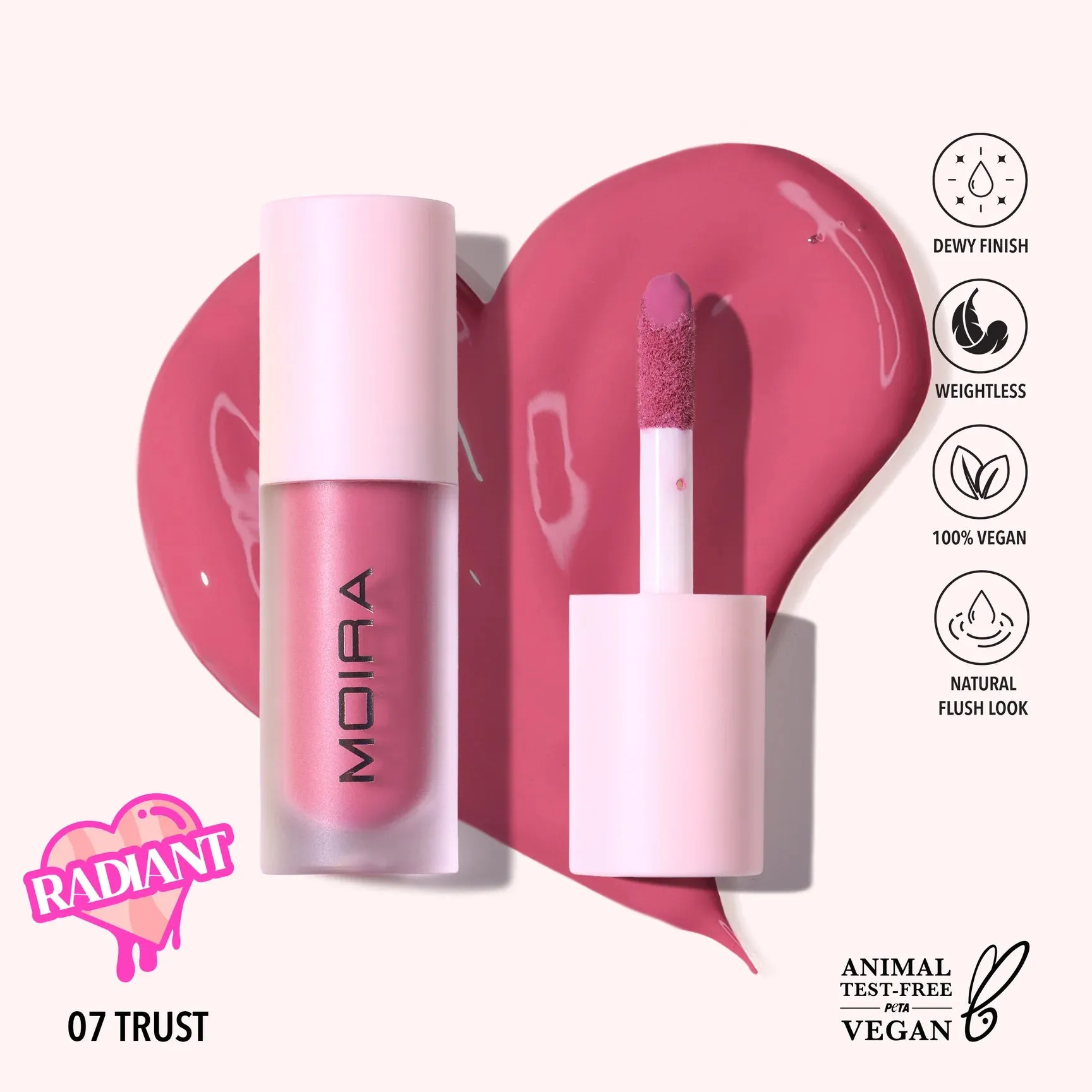 Rubor Liquido: Love Steady Liquid Blush - Moira