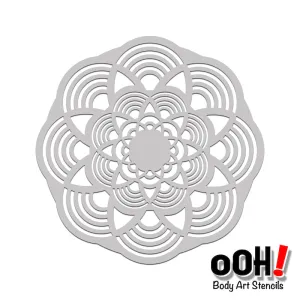 S06 Mandala Sphere Airbrush & Face Paint Stencil