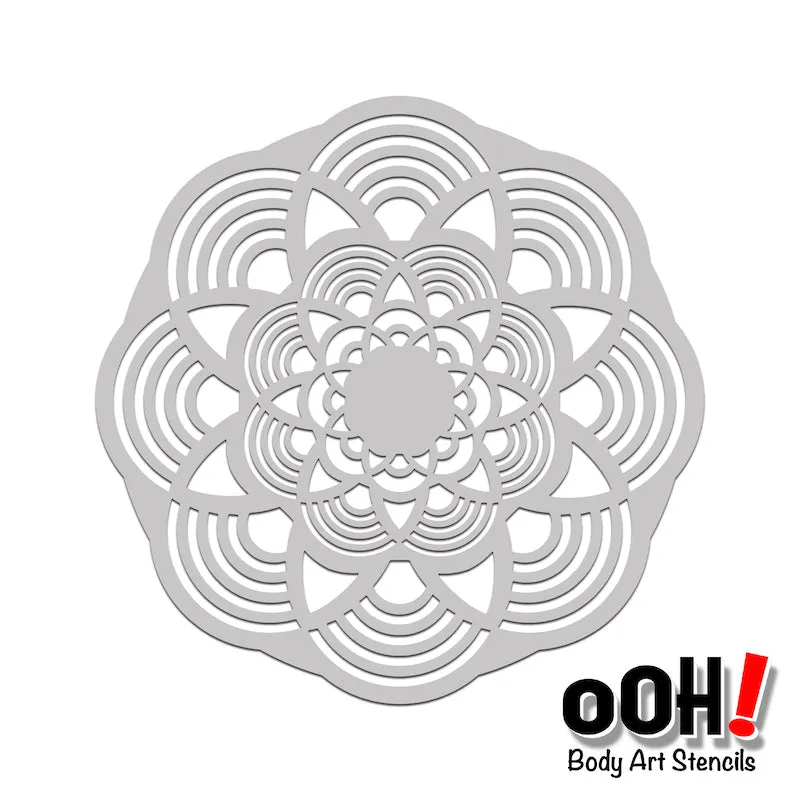 S06 Mandala Sphere Airbrush & Face Paint Stencil