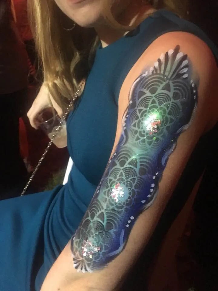 S06 Mandala Sphere Airbrush & Face Paint Stencil