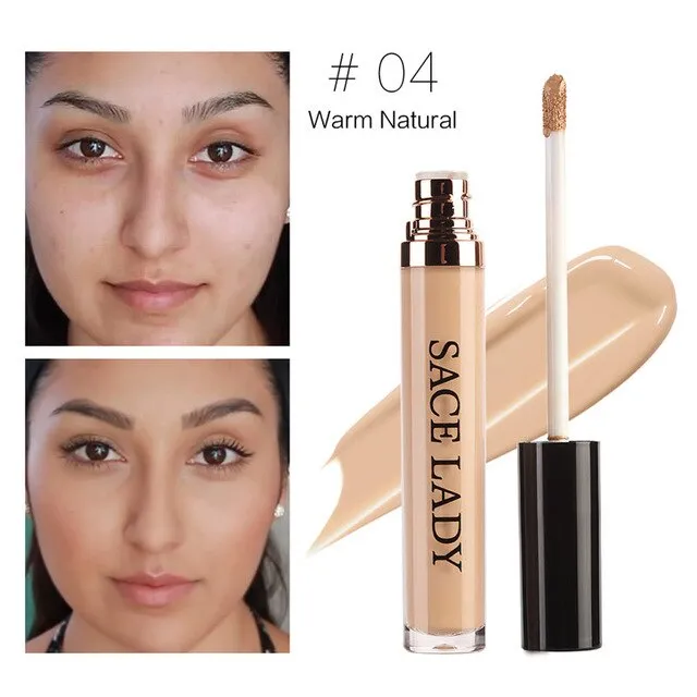 SACE LADY Full Cover Pro Concealer Cream Makeup Face Corrector Liquid Make Up Base For Eye Dark Circles Facial Natural Cosmetic