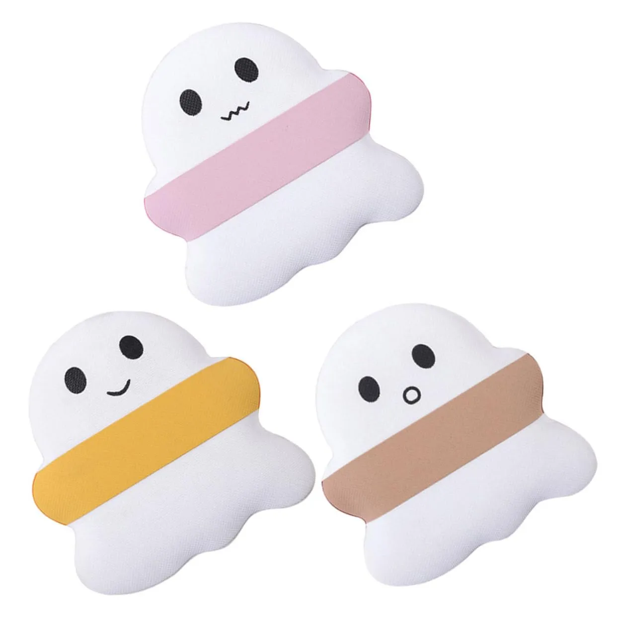 SAFIGLE 3Pcs Cute Ghost Shape Makeup for Women Portable Powder Puff for Daily Use for Beginners Travel Friendly