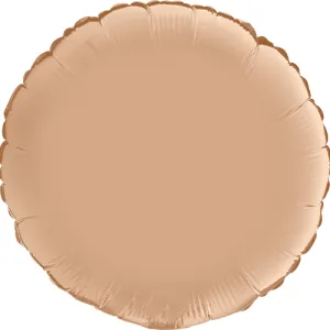 Satin Round Balloon - Nude