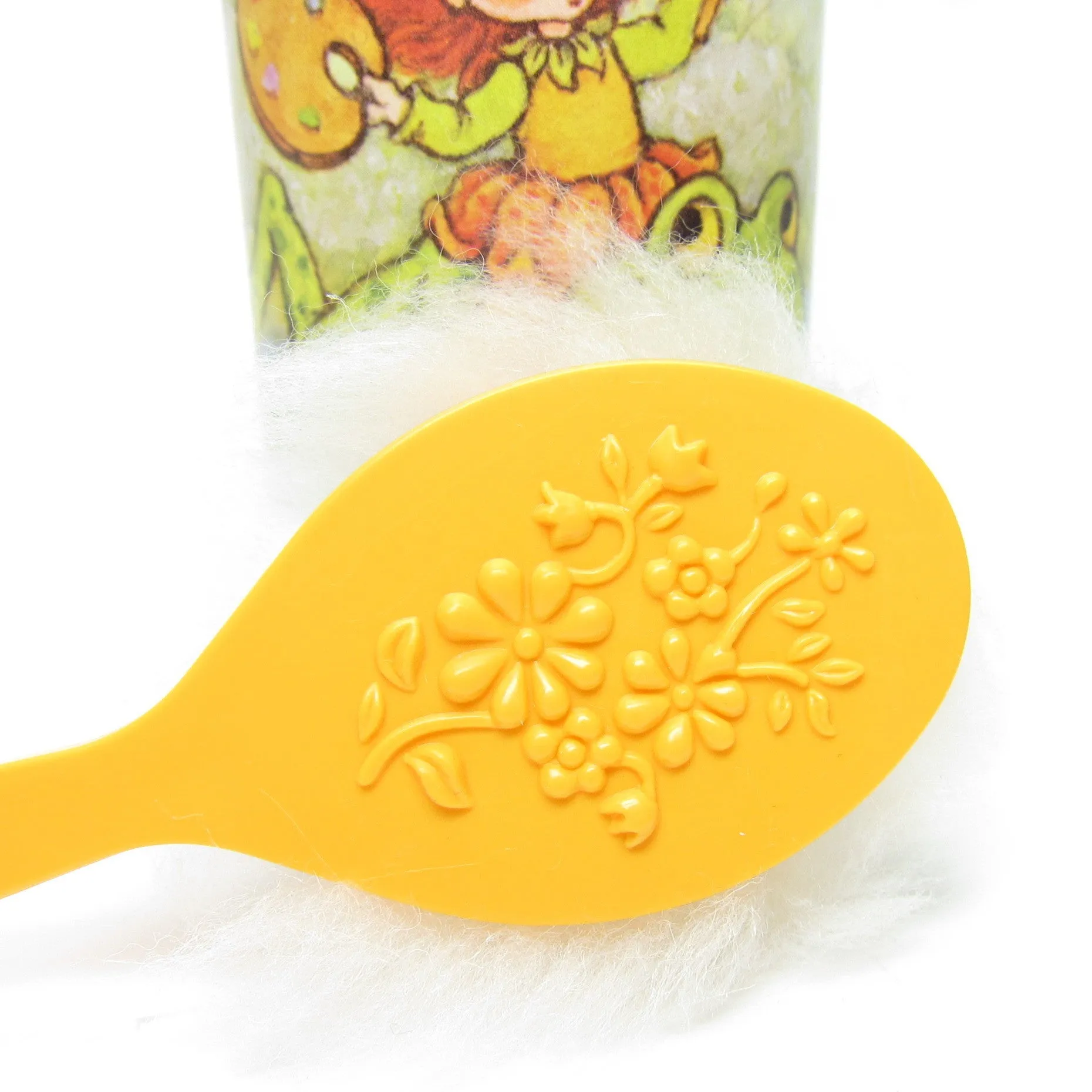 Scamper Lily Powder Vintage Avon Sparkle Bright Talc with Puff