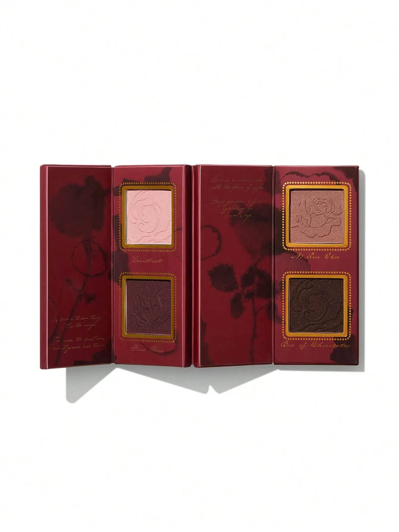 SHEGLAM Ember Rose Burning Devotion Color Palette 4 Colors Valentines Gift Eyeshadow Palette Creamy Matte Long-Lasting High Pigment Vegan Eyeshadow