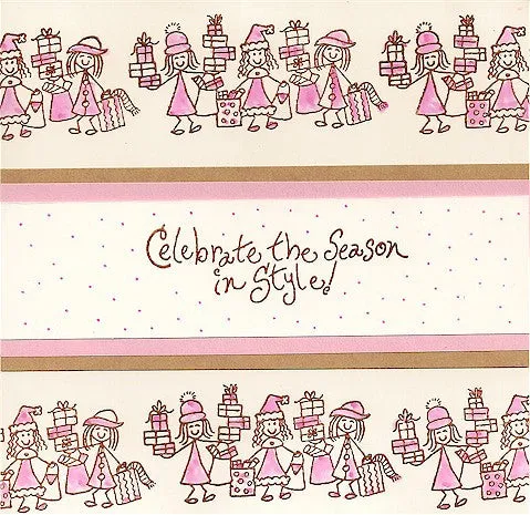 Shopping Ladies Rubber Stamp 2543H
