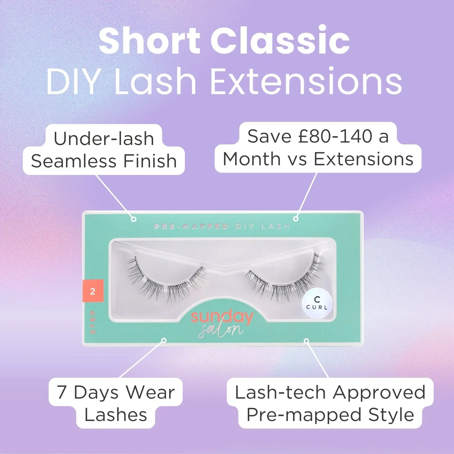 Short Classic DIY Lash Extensions Starter Set