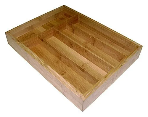 Simply Bamboo Brown Expandable Organizer Tray - 17.7"