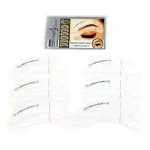Simply Spoiled Eyebrow Model Stencils