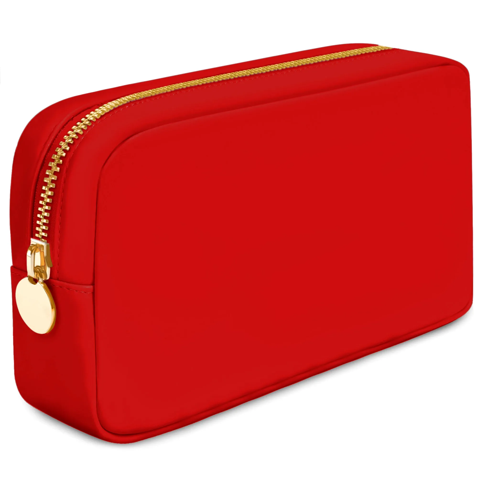 Small Makeup Bag For Purse - Red Cosmetics Bag For Women - Travel Toiletry Bag