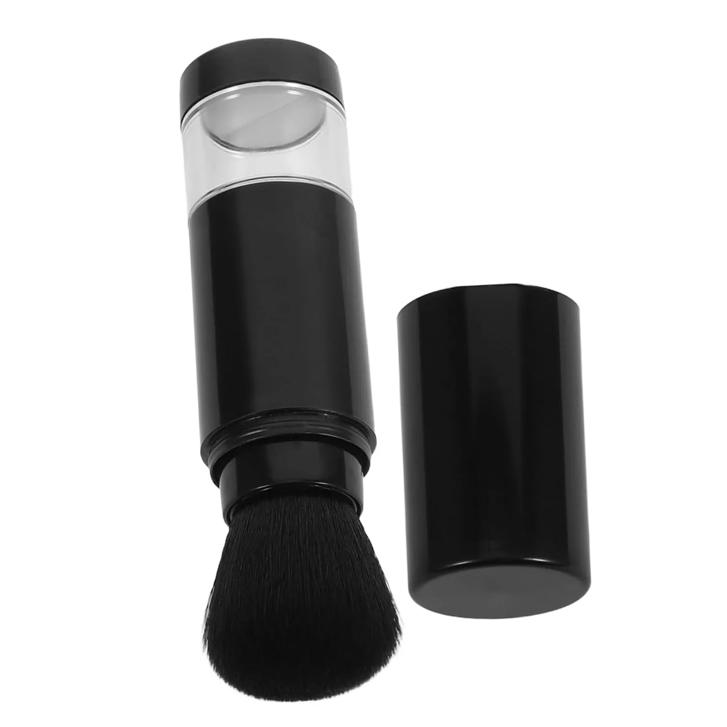 SOIMISS Knob Makeup Brush Foundation Brush Misting Spray Bottles Refillable Loose Bottle Jars Face Blush Highlight Contour Blush Black Plastic