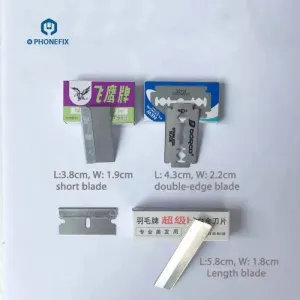 Stainless Steel Blade Glue Removal Scraper for Phone Screen Cleaning