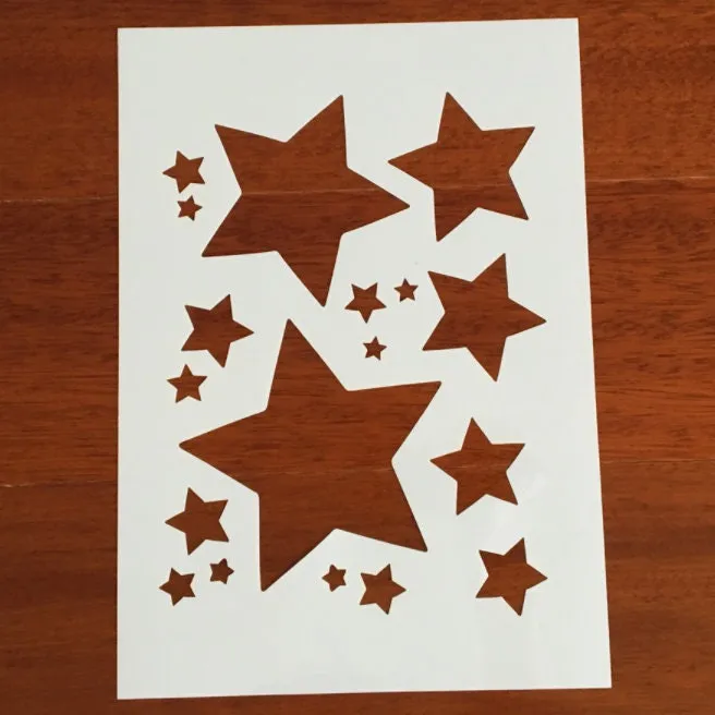 Star Stencil - Reusable Star Stencil -  DIY Craft Stencil - Art Stencil -Painting Stencil - Reusable Large Star Stencil - Wall Stencil