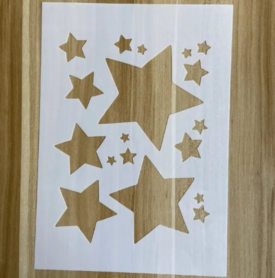 Star Stencil - Reusable Star Stencil -  DIY Craft Stencil - Art Stencil -Painting Stencil - Reusable Large Star Stencil - Wall Stencil