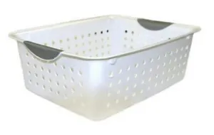 Sterilite 16268006 Large, White, Ultra Storage / Organization Baskets - Quantity of 1