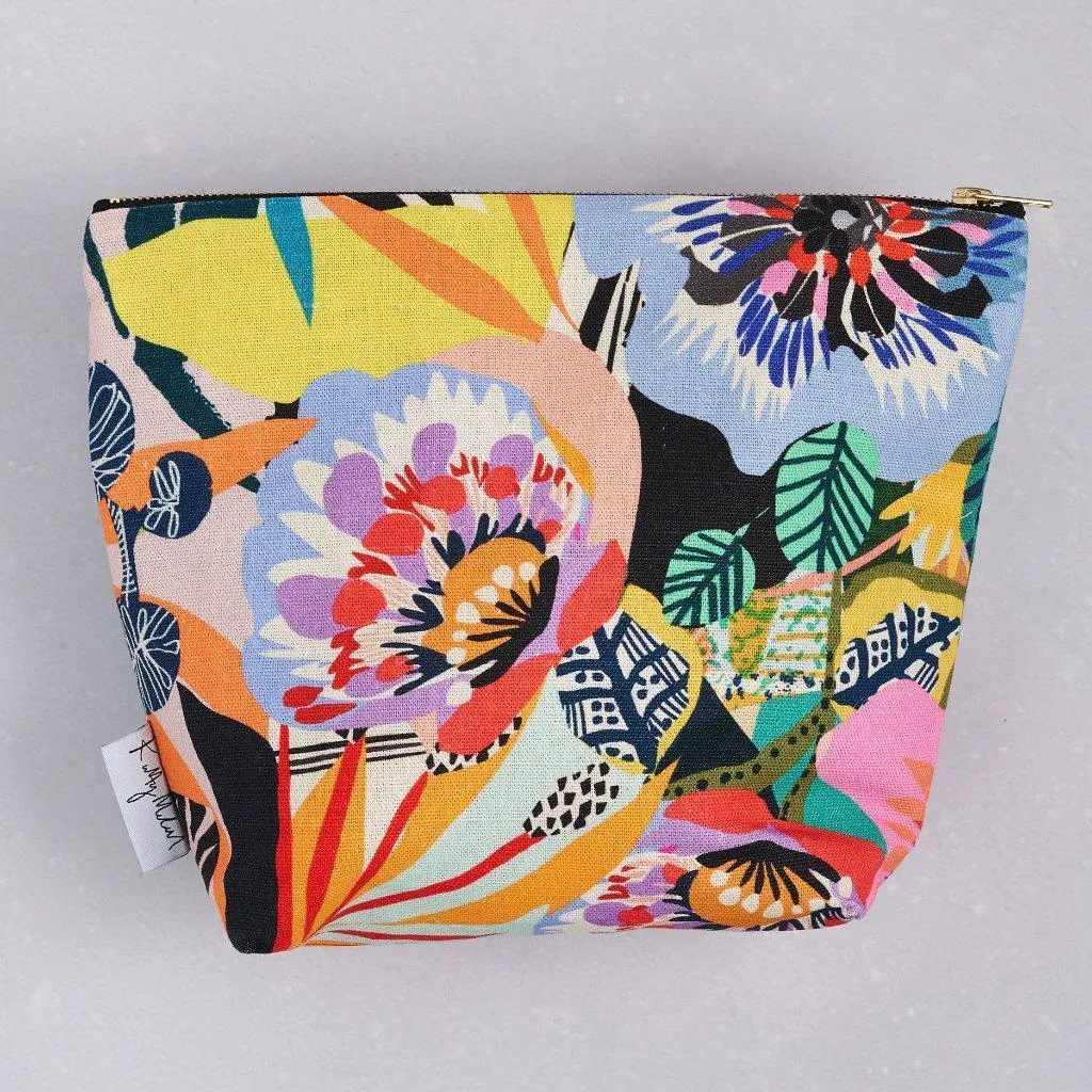 Summer Garden Wash/Makeup bag