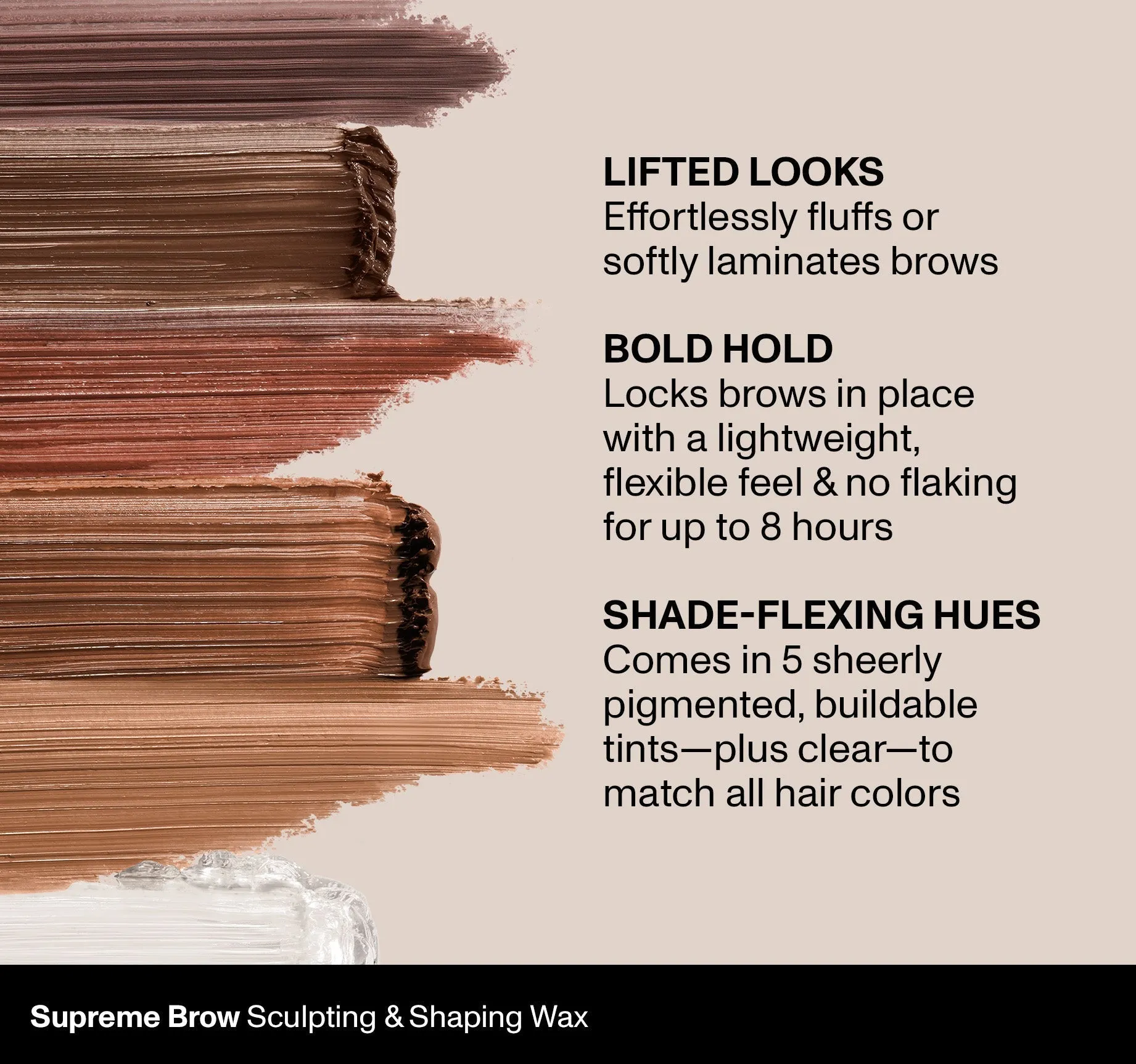 Supreme Brow Sculpting And Shaping Wax - Almond