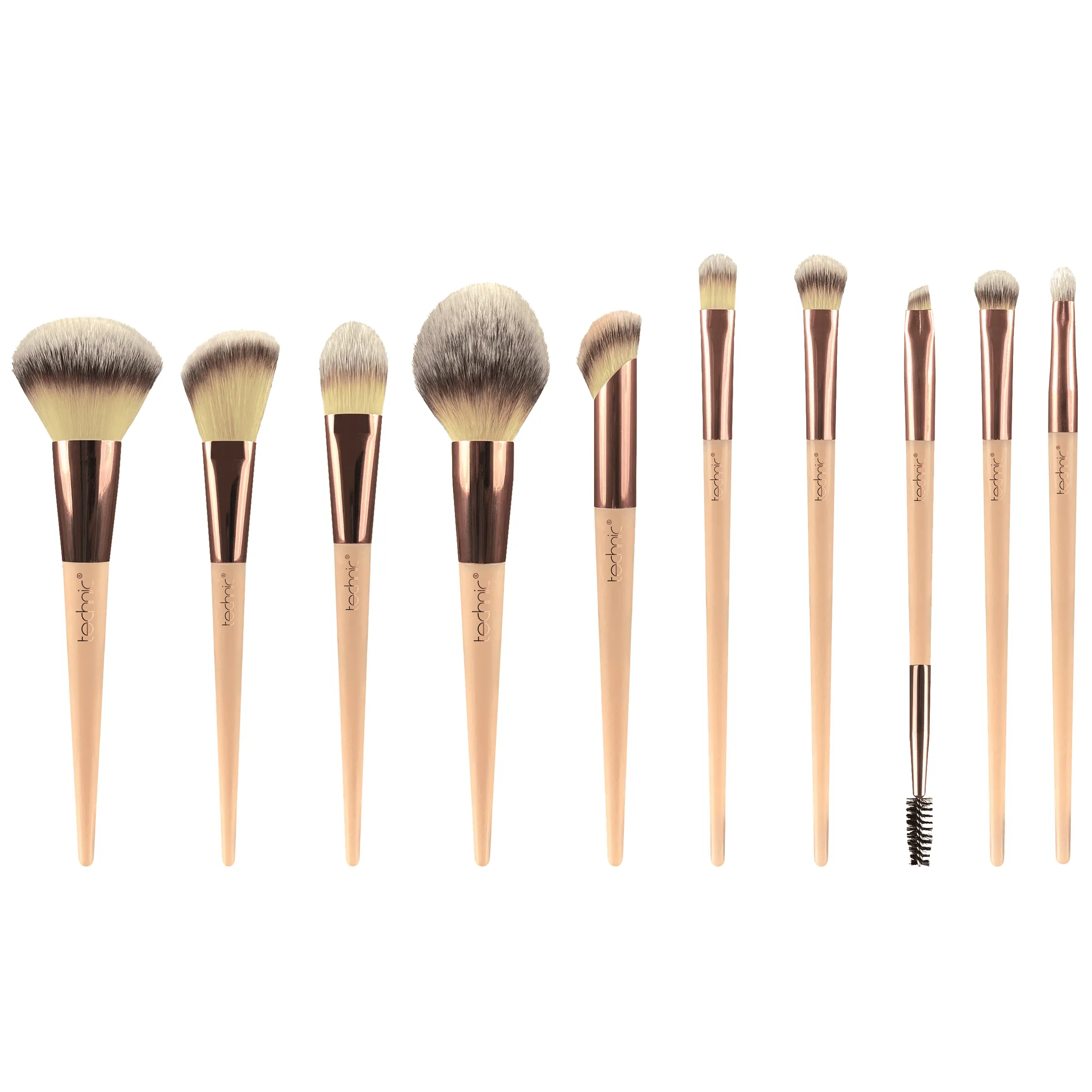 Technic 10 Piece Brush Set Exclusive Bundle