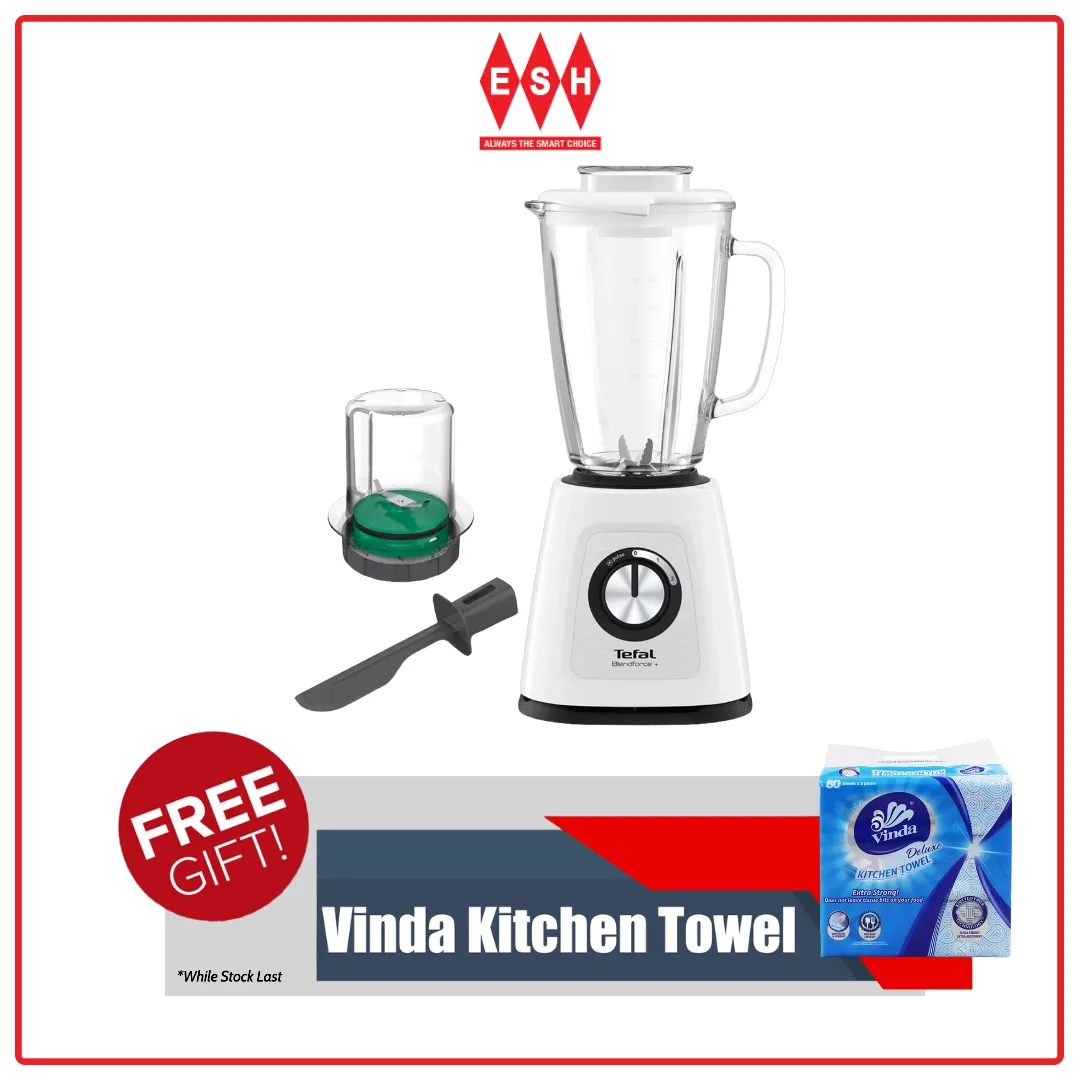 Tefal BL4361 2.0L Blendforce 2 with Chopper Glass Jar Blender