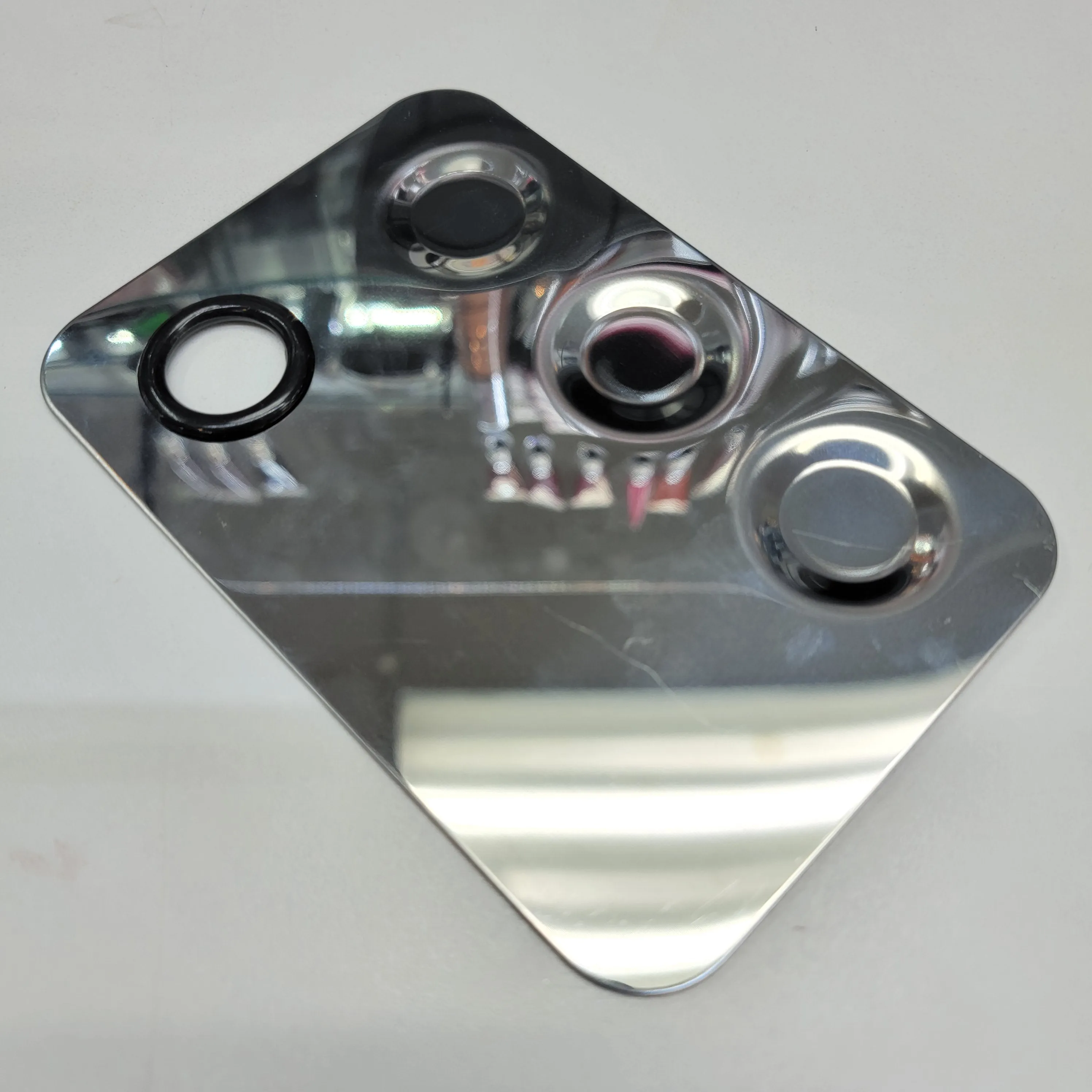 theMUAproject 3 Well 4x6 Stainless Mixing Palette