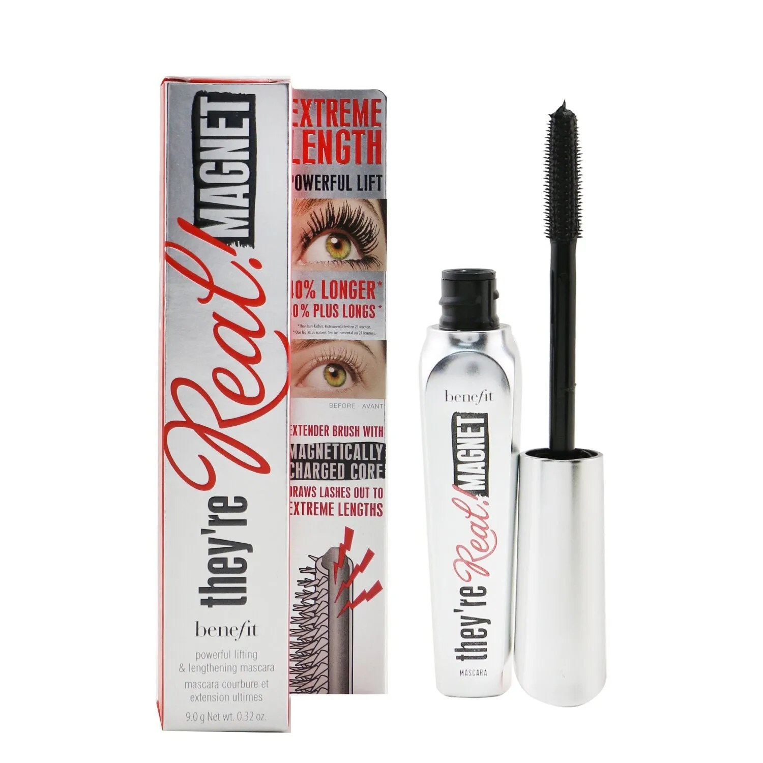 They're Real! Magnet Powerful Lifting & Lengthening Mascara - # Supercharged Black