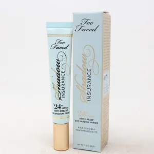 Too Faced Shadow Insurance 24  Hour Eye Shadow Primer  0.35oz/11g New With Box