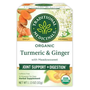 Traditional Medicinals Organic Turmeric with Meadowsweet & Ginger Tea 16ct
