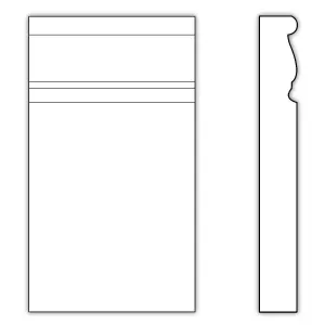 Traditional Plynth Block , 4 1/2''w x 8"h x 1"d