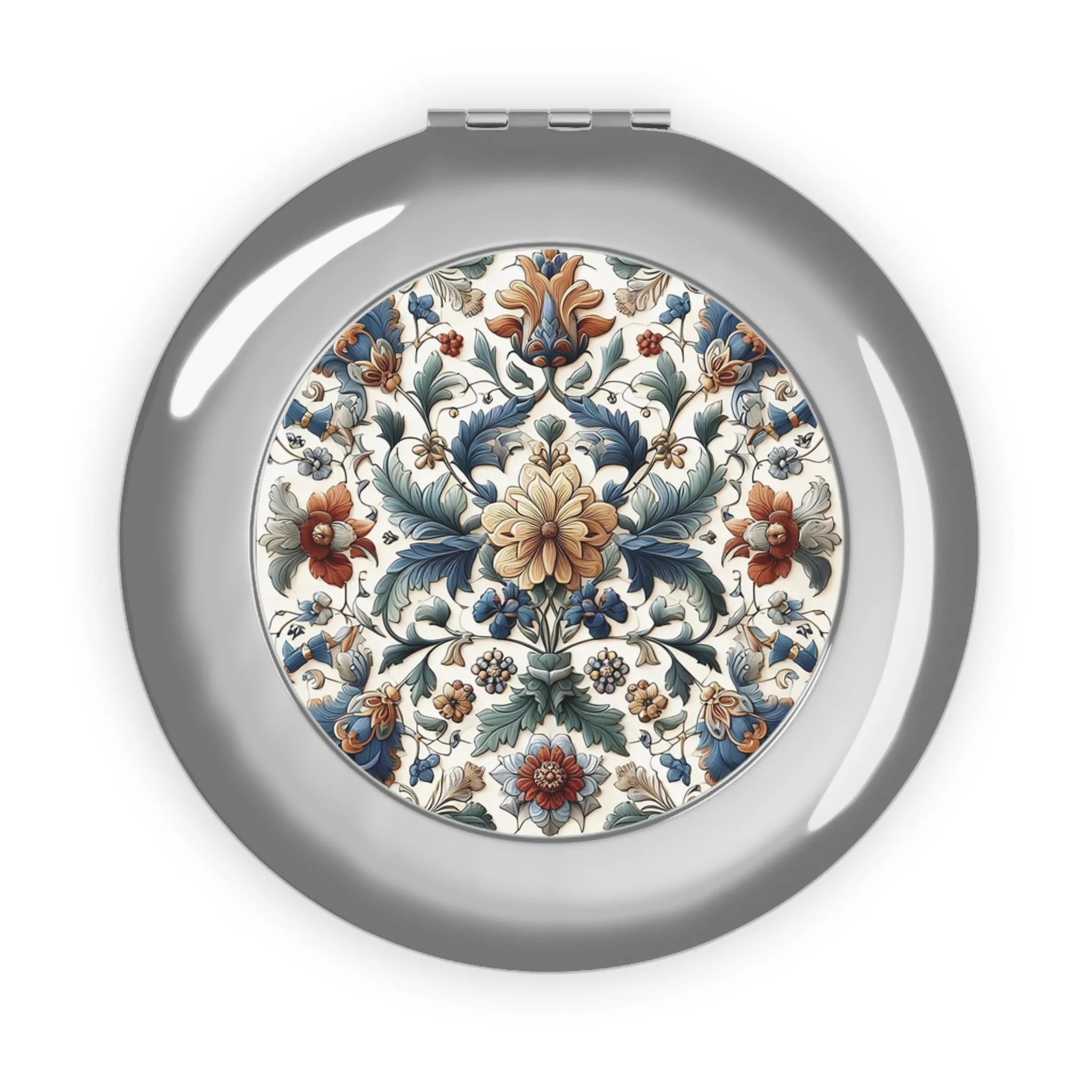 Traditional tile art Compact Travel Mirror