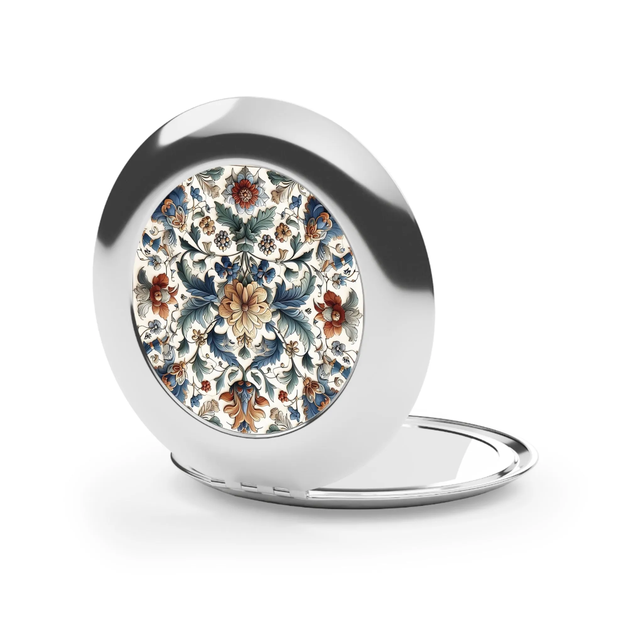 Traditional tile art Compact Travel Mirror