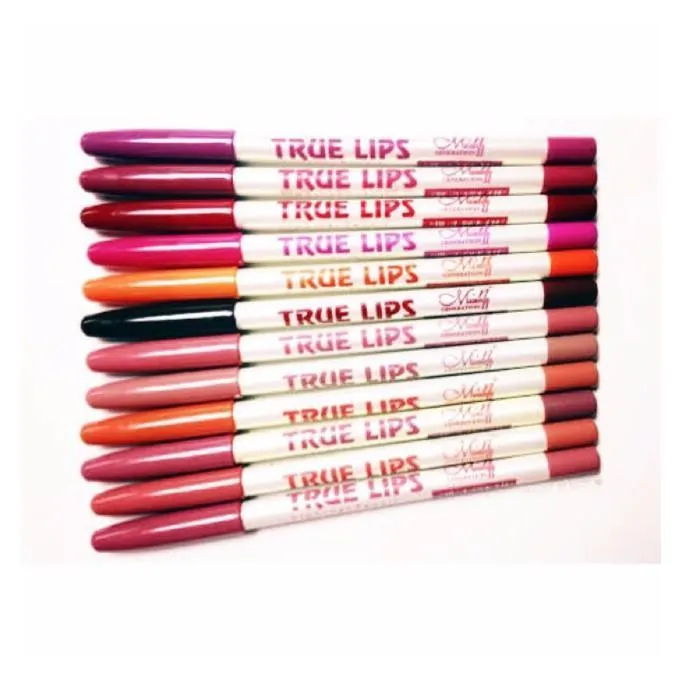 True Lips Lip Liner Pencil Set of 12pcs