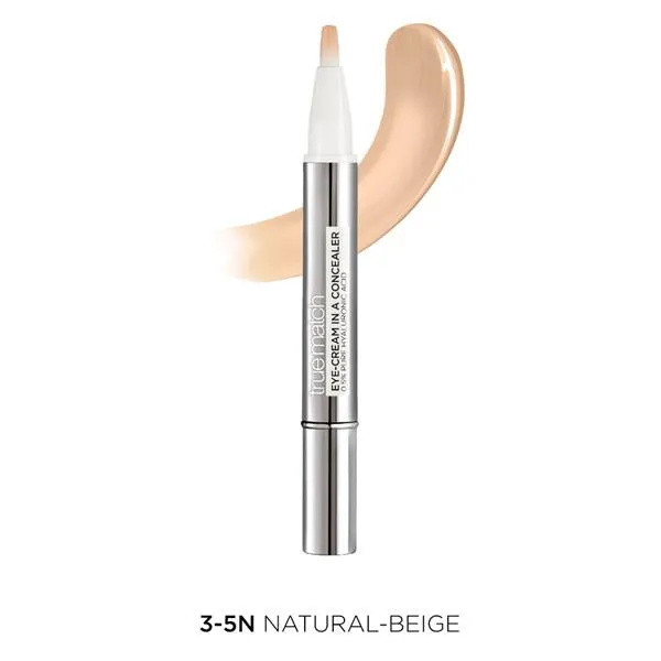 True Match Eye-Cream In A Concealer With 0.5% Pure Hyaluronic Acid