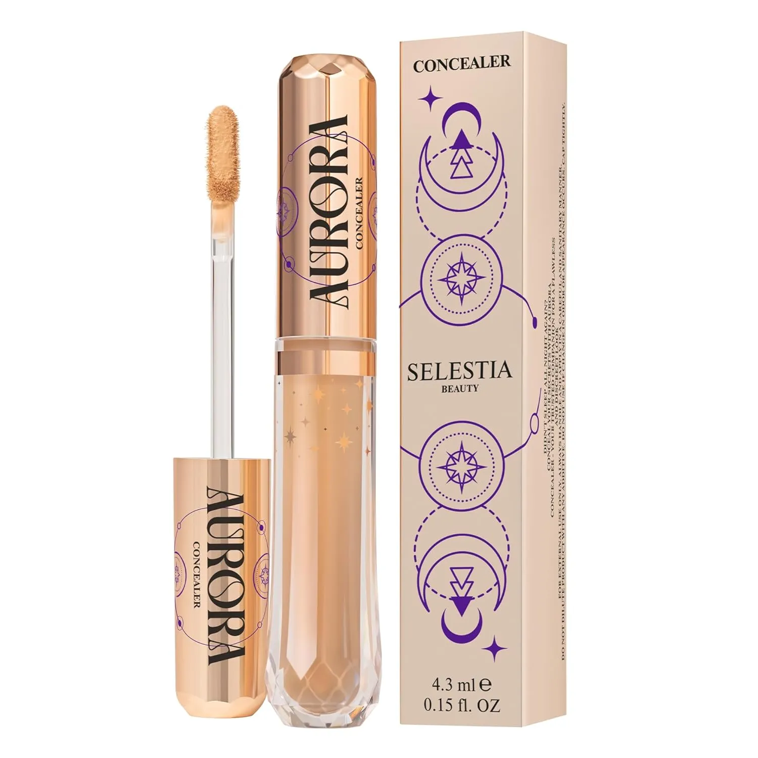 Under Eye Concealer for Dark Circles  Blendable & Long-Lasting Makeup oncealer  Seamless Finish  0.15 Fl Oz (Caramel)