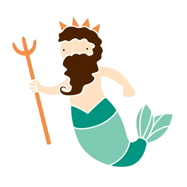 Under the Sea Theme - Ocean Wall Mural Stencil Kit