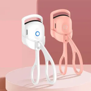 USB Electric Quick Heated Eyelash Heating Curling Clip Long Lasting Portable Eyelash Curler Tools