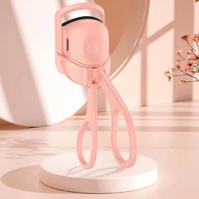 USB Electric Quick Heated Eyelash Heating Curling Clip Long Lasting Portable Eyelash Curler Tools